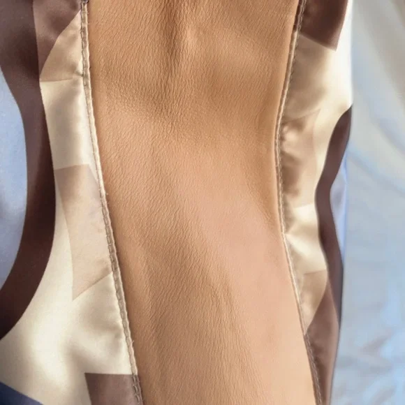 Coach Multicolor Abstract Patchwork Shoulder Hobo in Beige, Brown & Blue - Picture 2 of 6